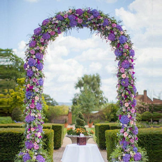 ZS 7.9 Ft Wedding Arch Garden Arch For Outdoor Party Prom Beach Garden Ceremony Floral Decoration Green Metal